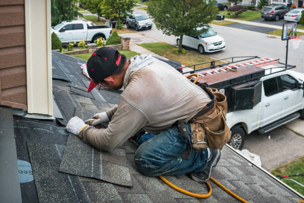 Professional Roofing technician working in Ridgeway, VA